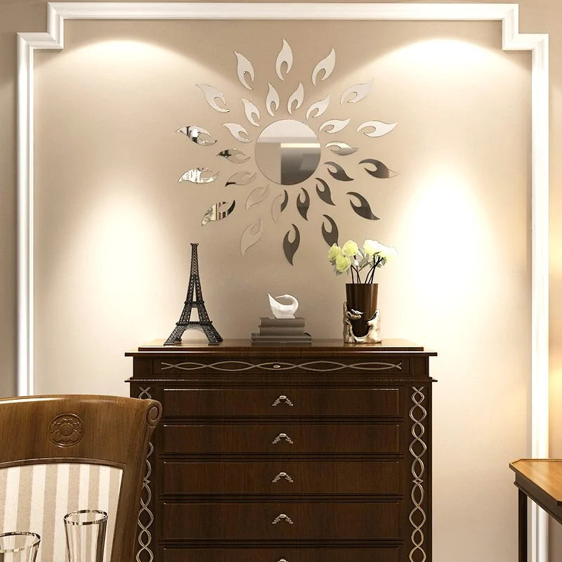 Sun Shaped Wall Decor Decal Stickers