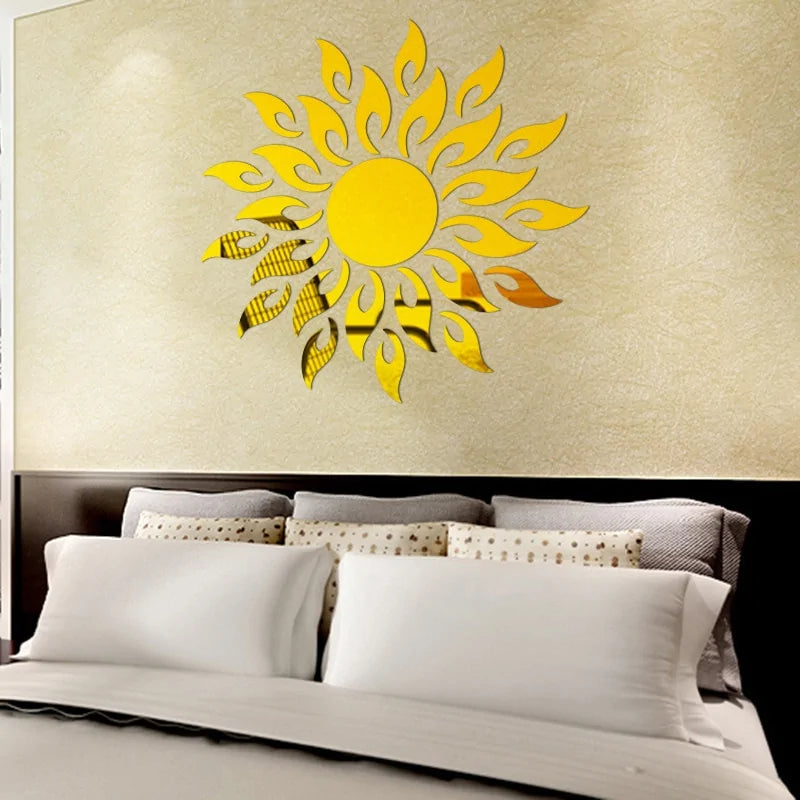Sun Shaped Wall Decor Decal Stickers