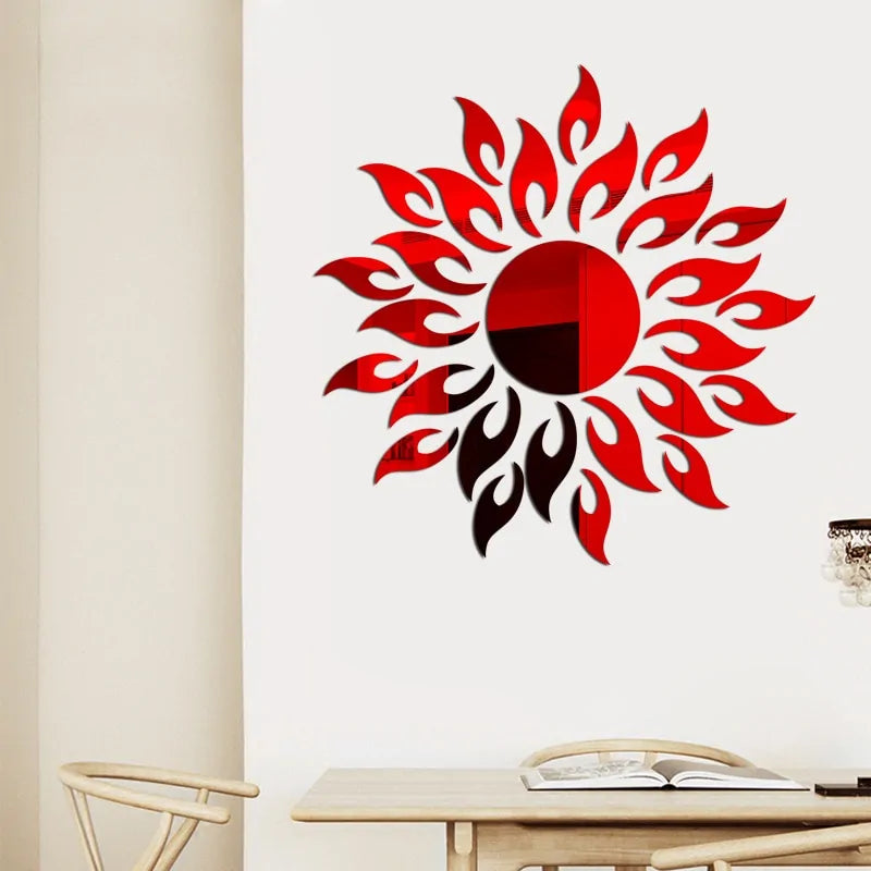 Sun Shaped Wall Decor Decal Stickers